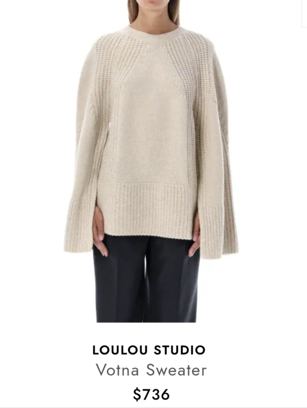 LouLou Studio Votna Cashmere Sweater